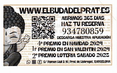 Reverso del décimo 42789 con el sello de la Administración «El Buda del Prat», en El Prat de Llobregat